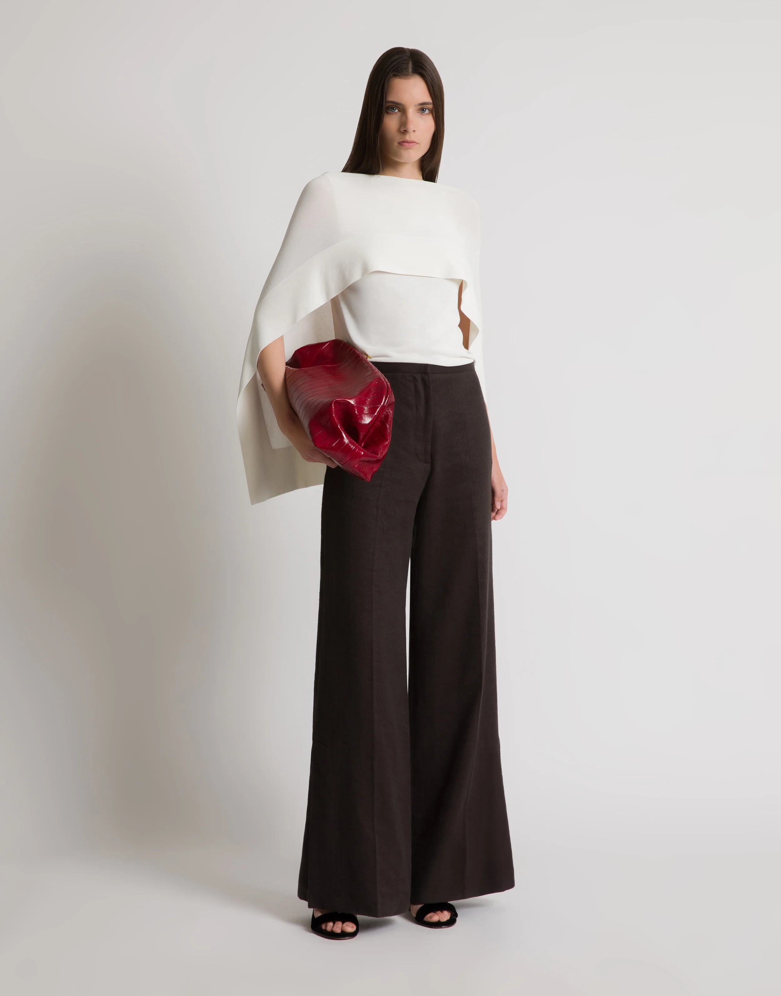 Top in maglia con maniche a mantellina - Image 2