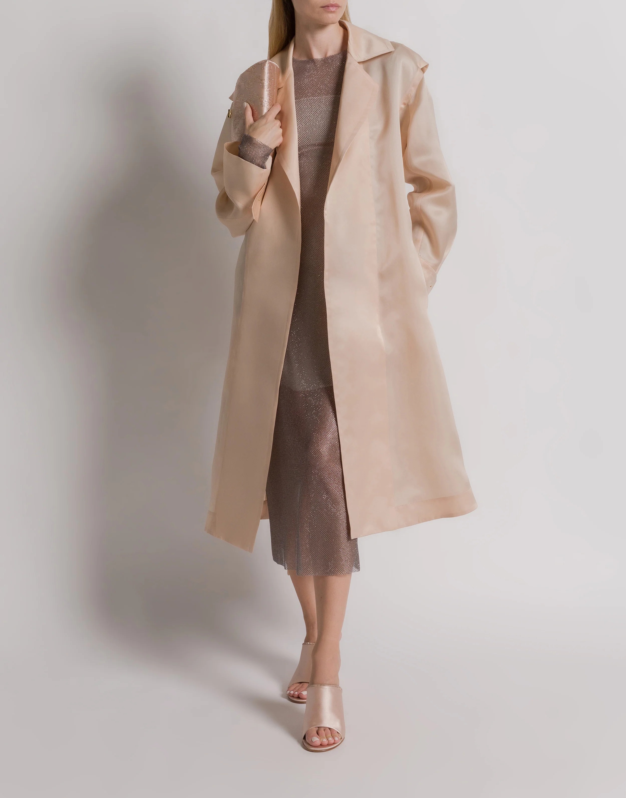 Trench in organza di seta tripla  - Image 2