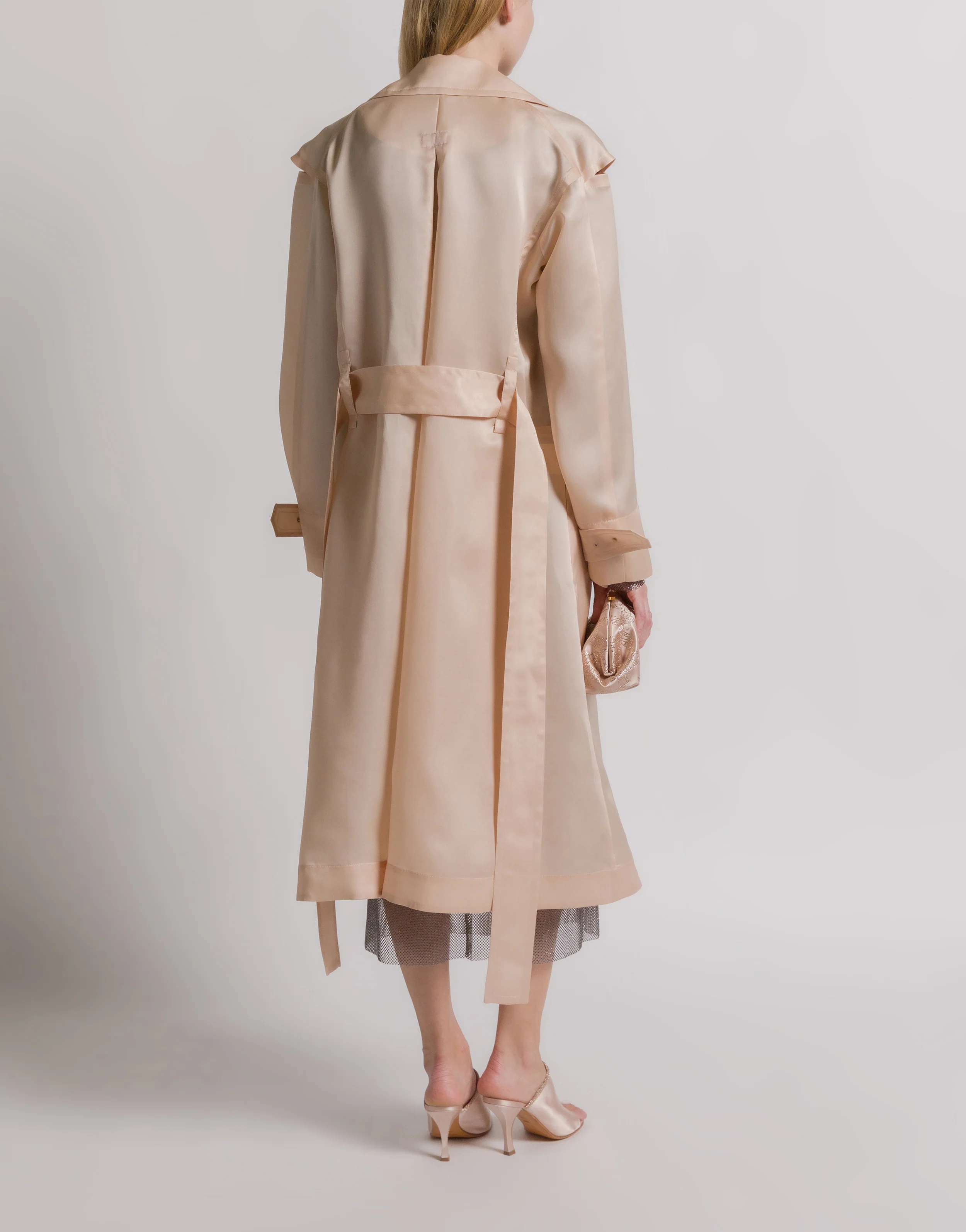 Trench in organza di seta tripla  - Image 3